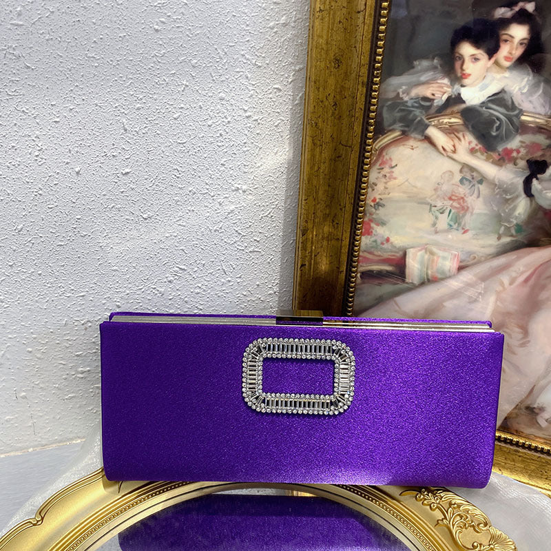 Women's Fashion Elegant Graceful Simple Rhinestone Dinner Crossbody Bags