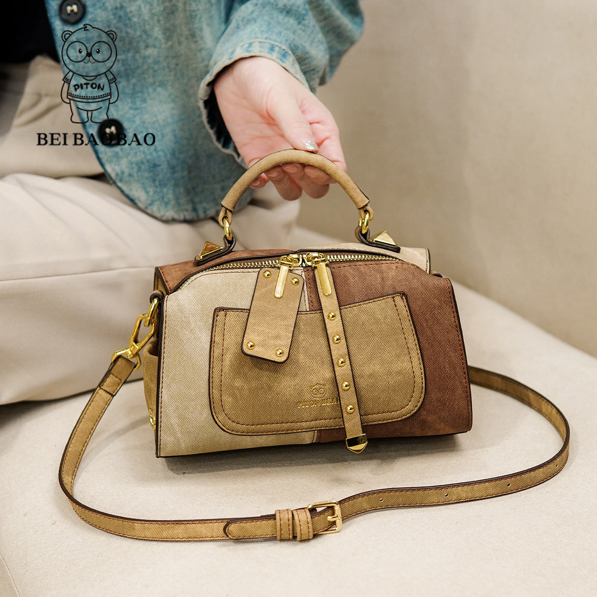Graceful Women's Charming Source Boston Pillow Crossbody Bags