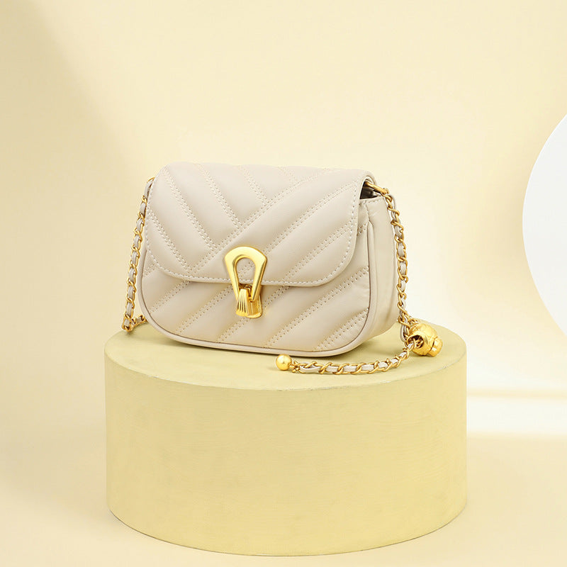 Women's Niche Chain Pouch Light Luxury Genuine Crossbody Bags