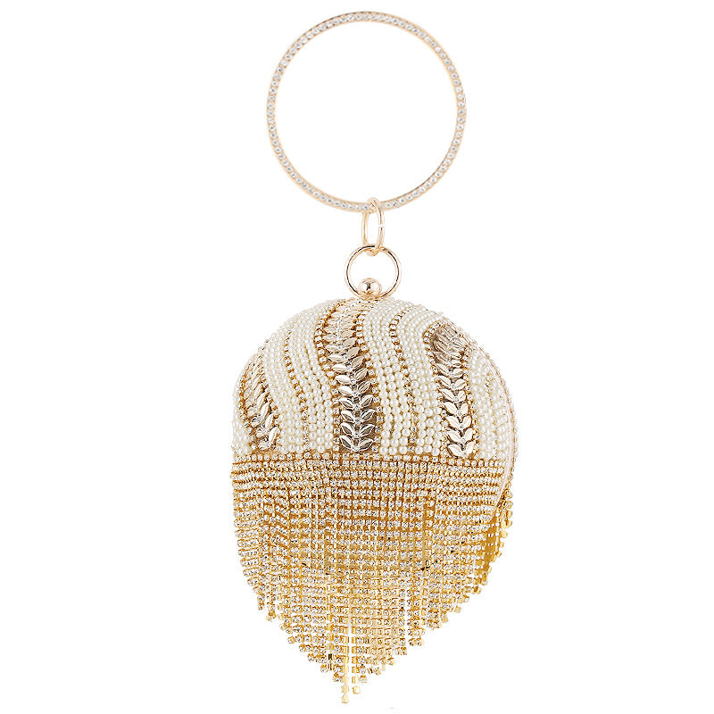 Women's Round Spherical Portable Dinner Fashion Banquet Evening Bags
