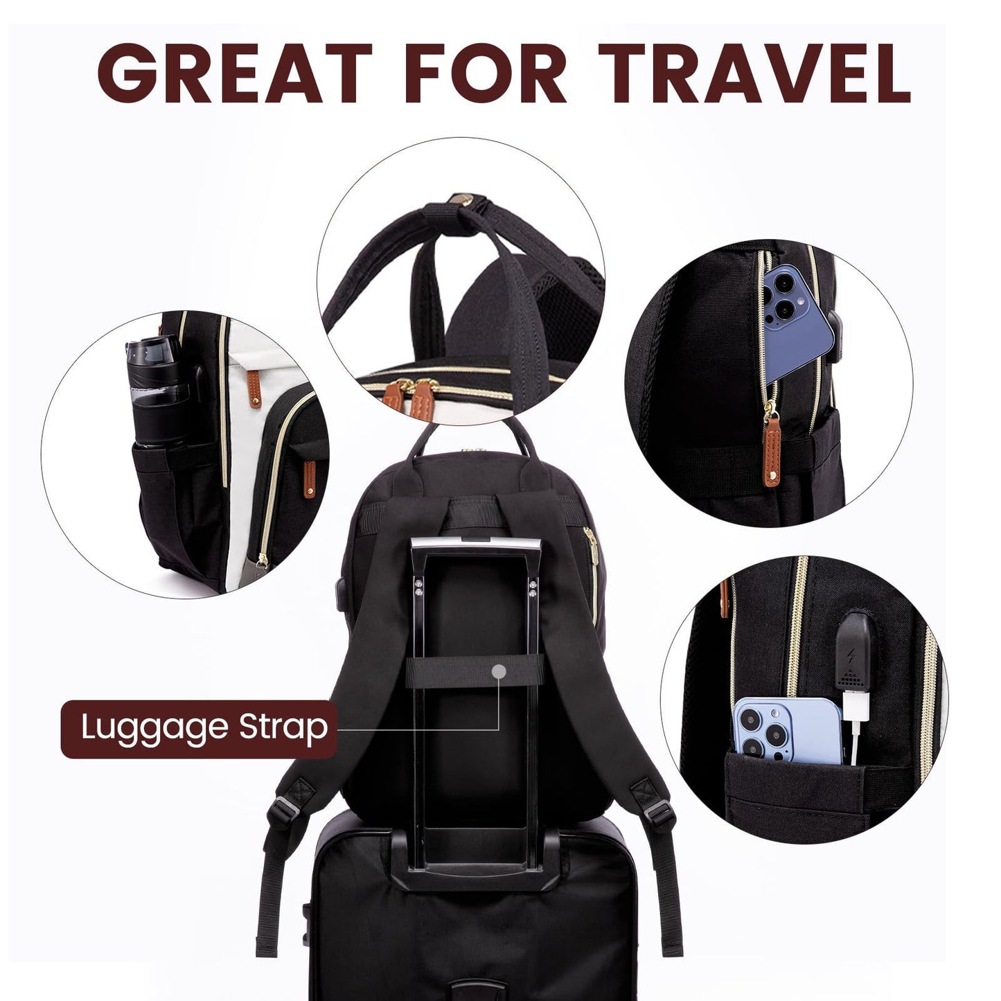 Versatile Women's Fashion Large Capacity Portable Backpacks