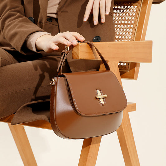 Women's Style Leather Light Luxury Minority High Crossbody Bags