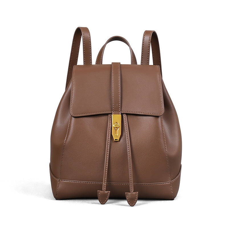 Fashion Large Capacity Junior High Genuine Backpacks