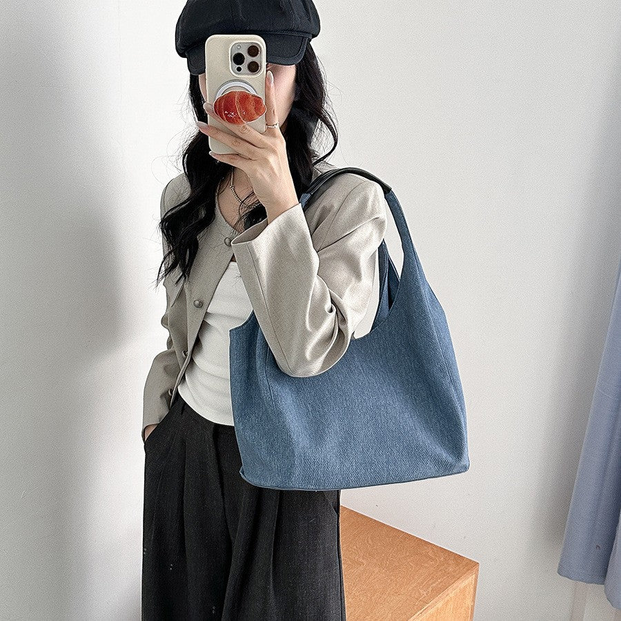 Women's Commuter Fashion Korean Style Idle Large Shoulder Bags