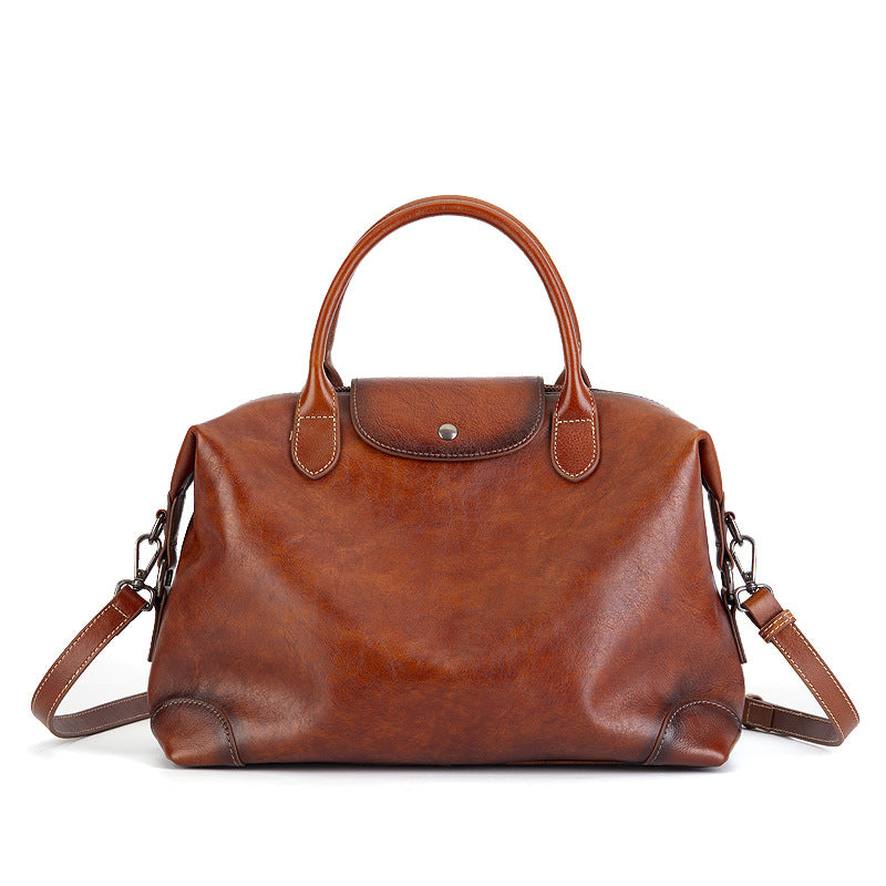 Women's Vintage Leather Large Capacity Totes Simple Bags