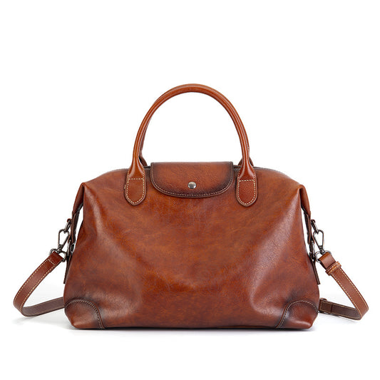 Women's Vintage Leather Large Capacity Totes Simple Bags