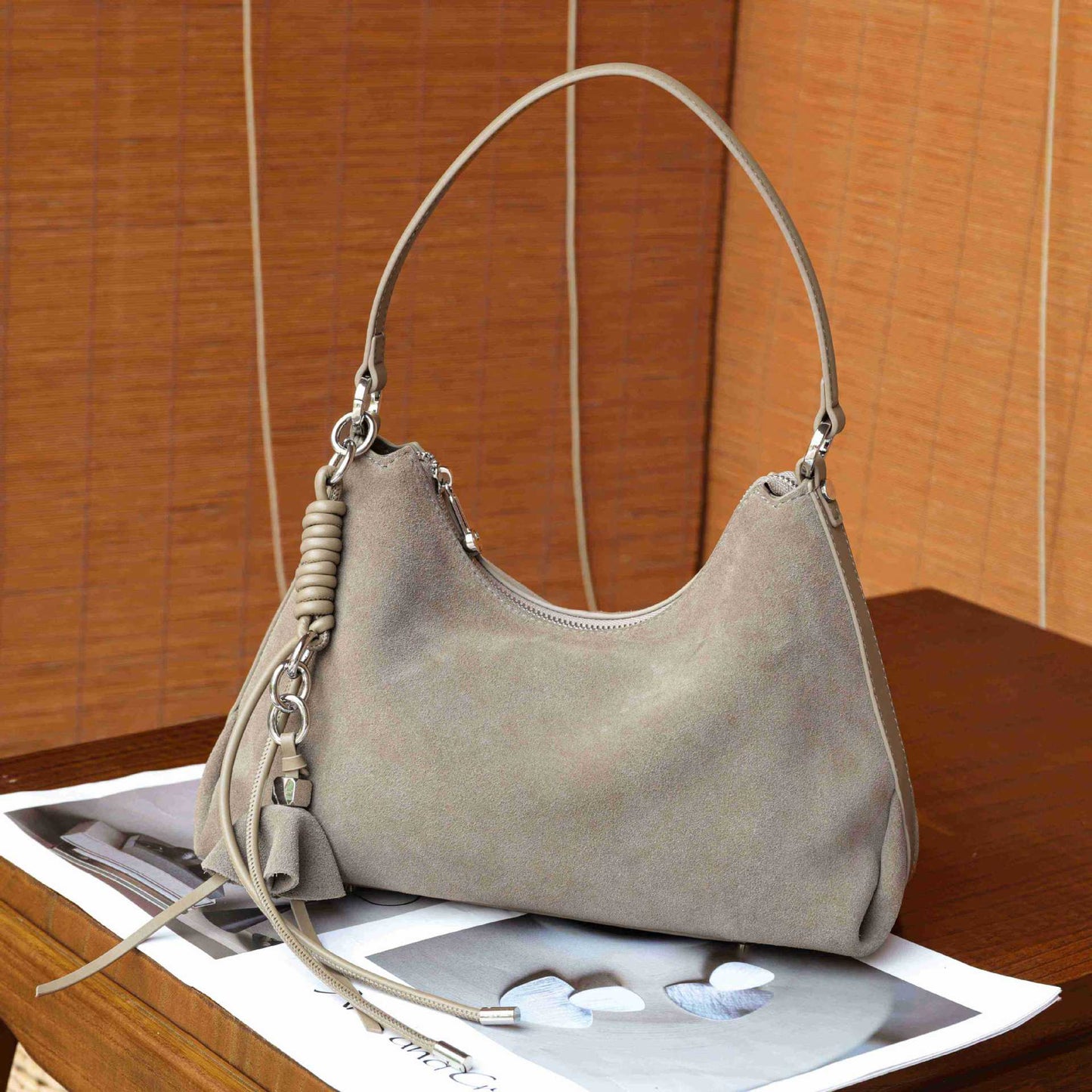 Women's Leather Pillow Fashion Retro Frosted Shoulder Bags