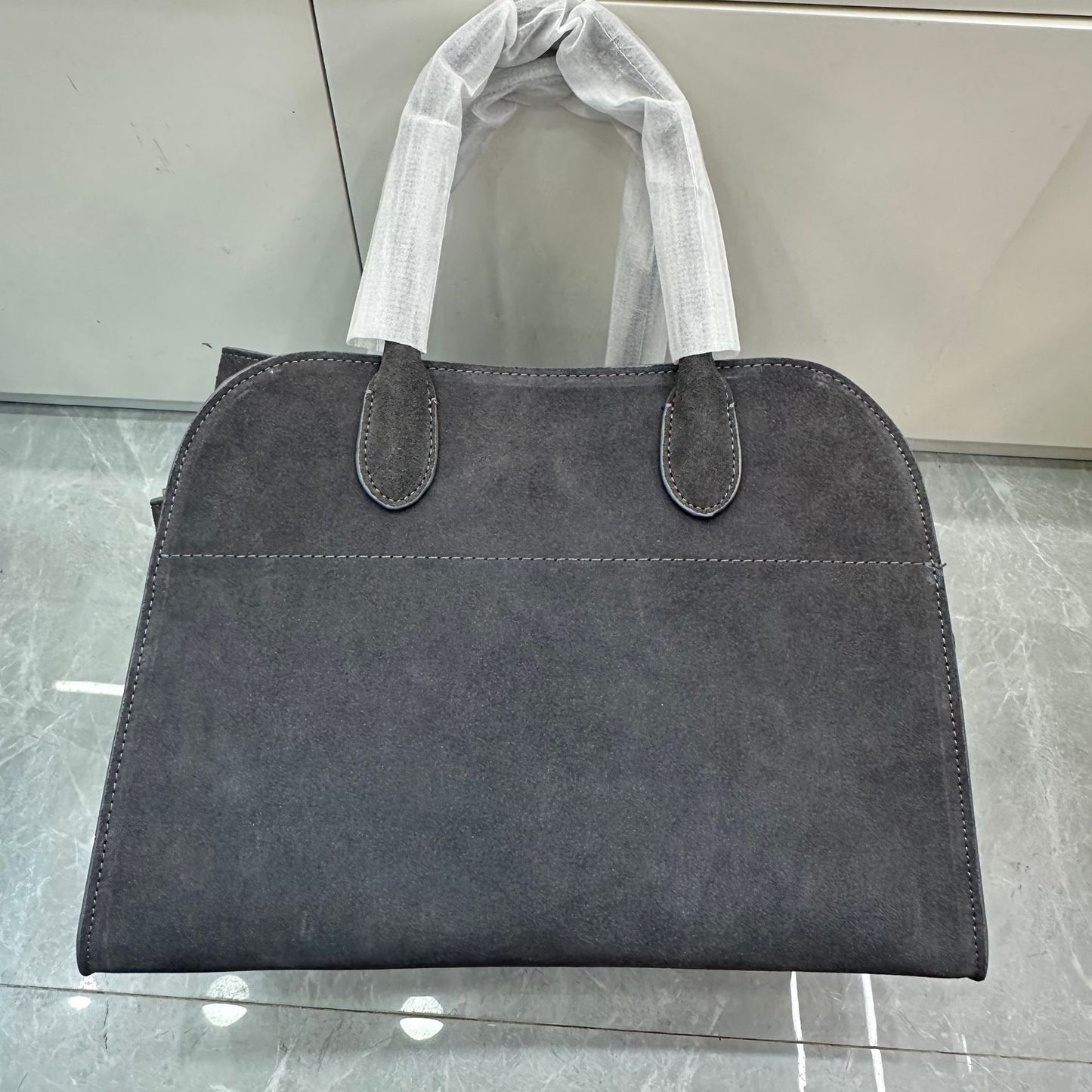 Women's Portable Frosted Suede Minimalist Niche Large Bags