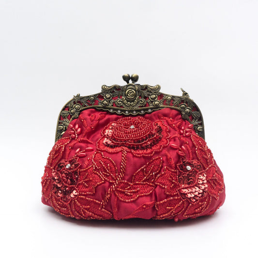 Kai Handmade Pearl Embroidery Flowers Dinner Evening Bags