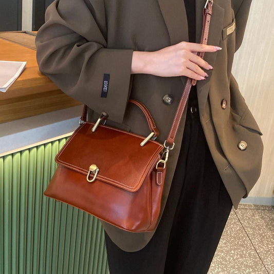 Women's Leather Large Capacity Fashion High Sense Bags