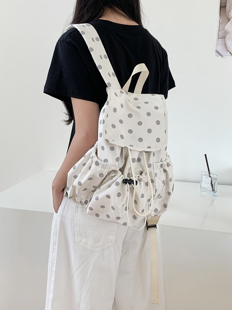 Women's Summer Preppy Style Popular Polka Dot Design Tote Bags