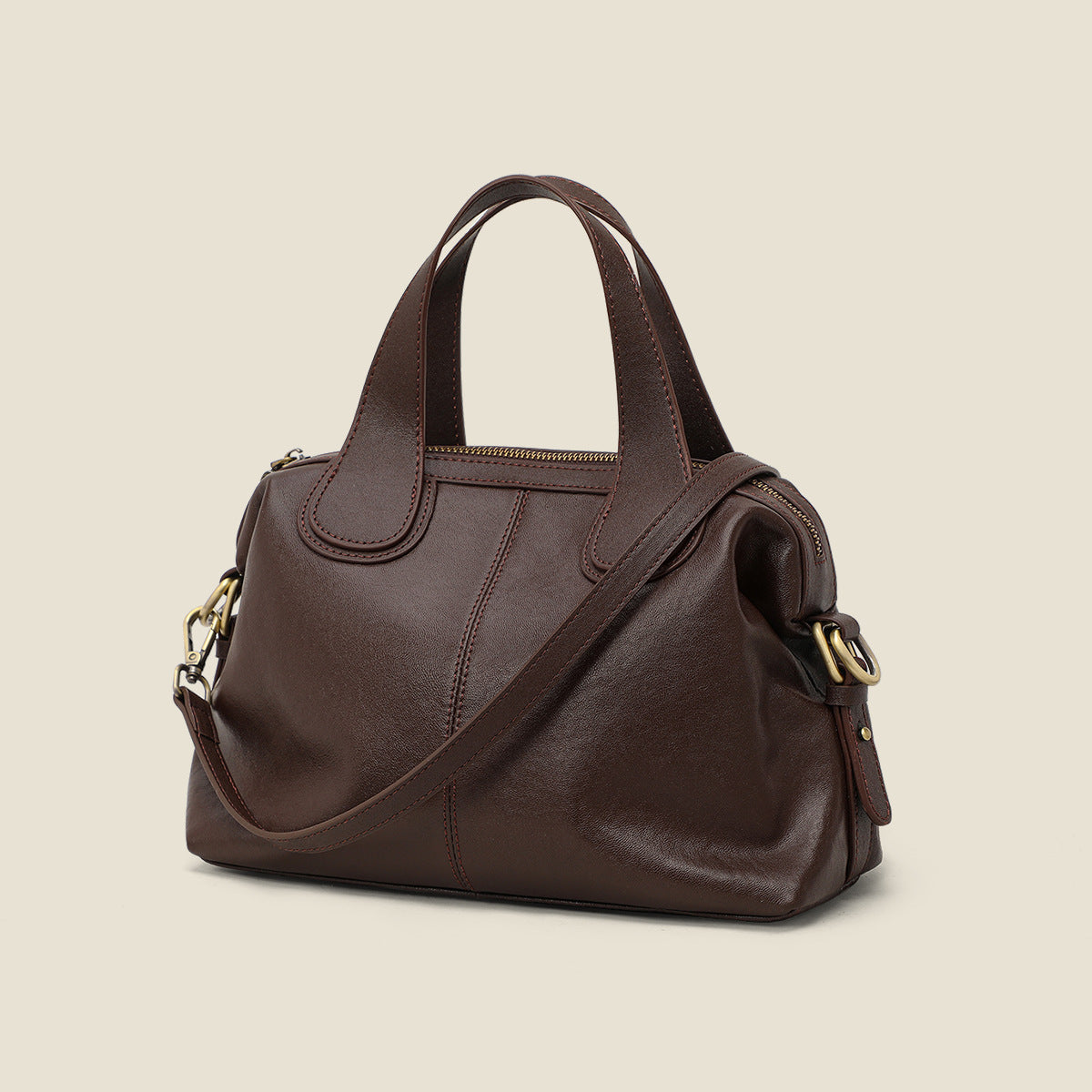 Graceful Women's Genuine Leather Large Capacity Handbags