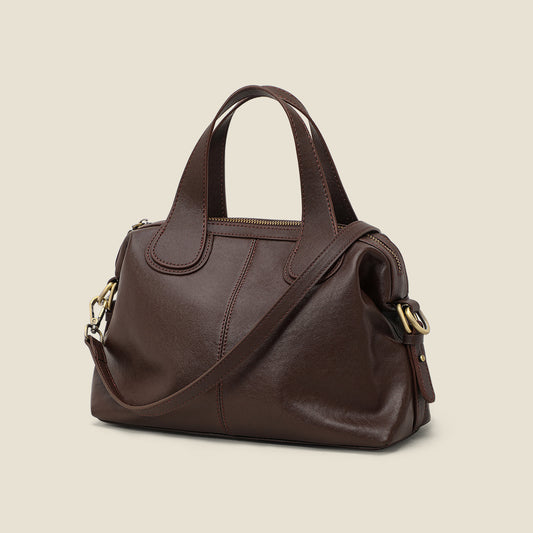 Graceful Women's Genuine Leather Large Capacity Handbags