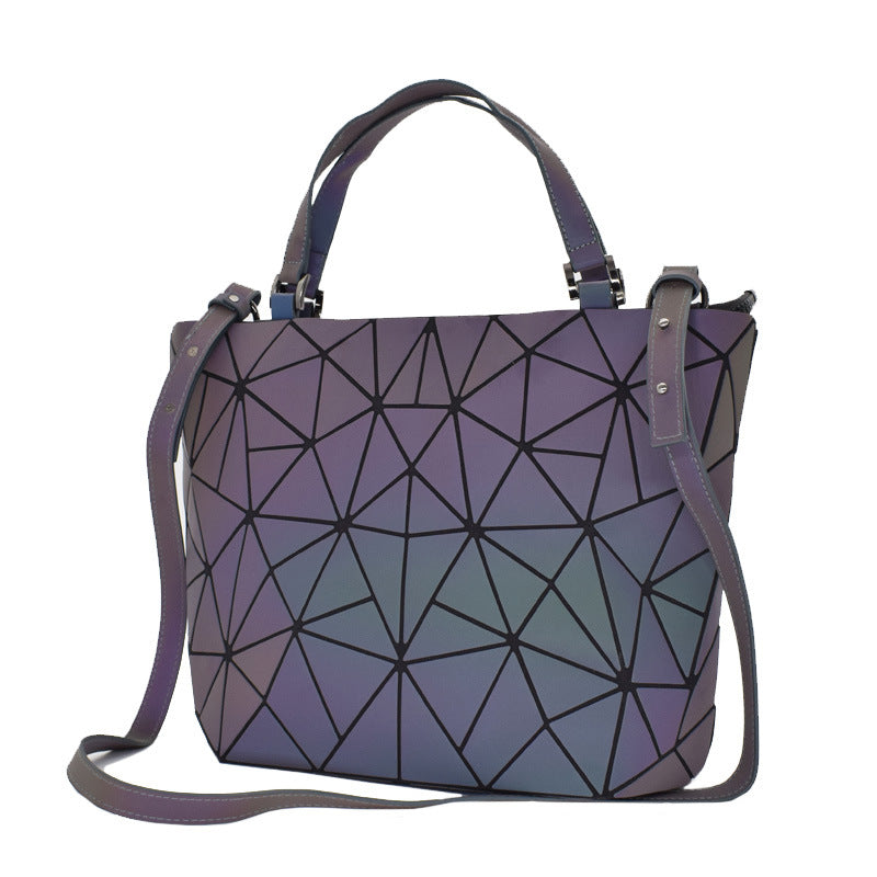 Women's Trendy Unique Geometric Rhombus Portable Shoulder Bags