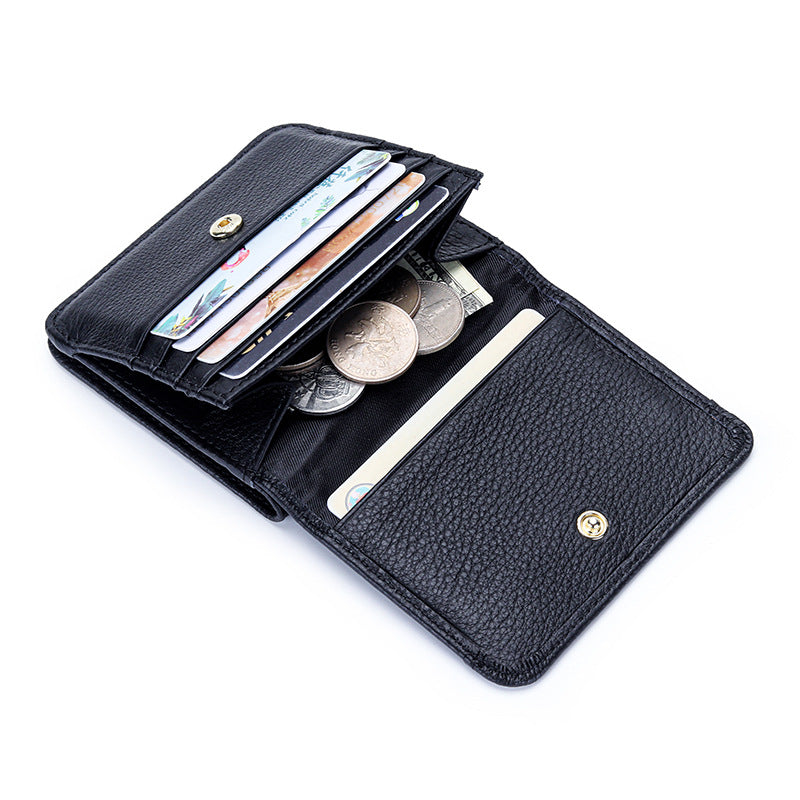 Women's Advanced Natural Fall Short Folding Fashion Ladies Wallets