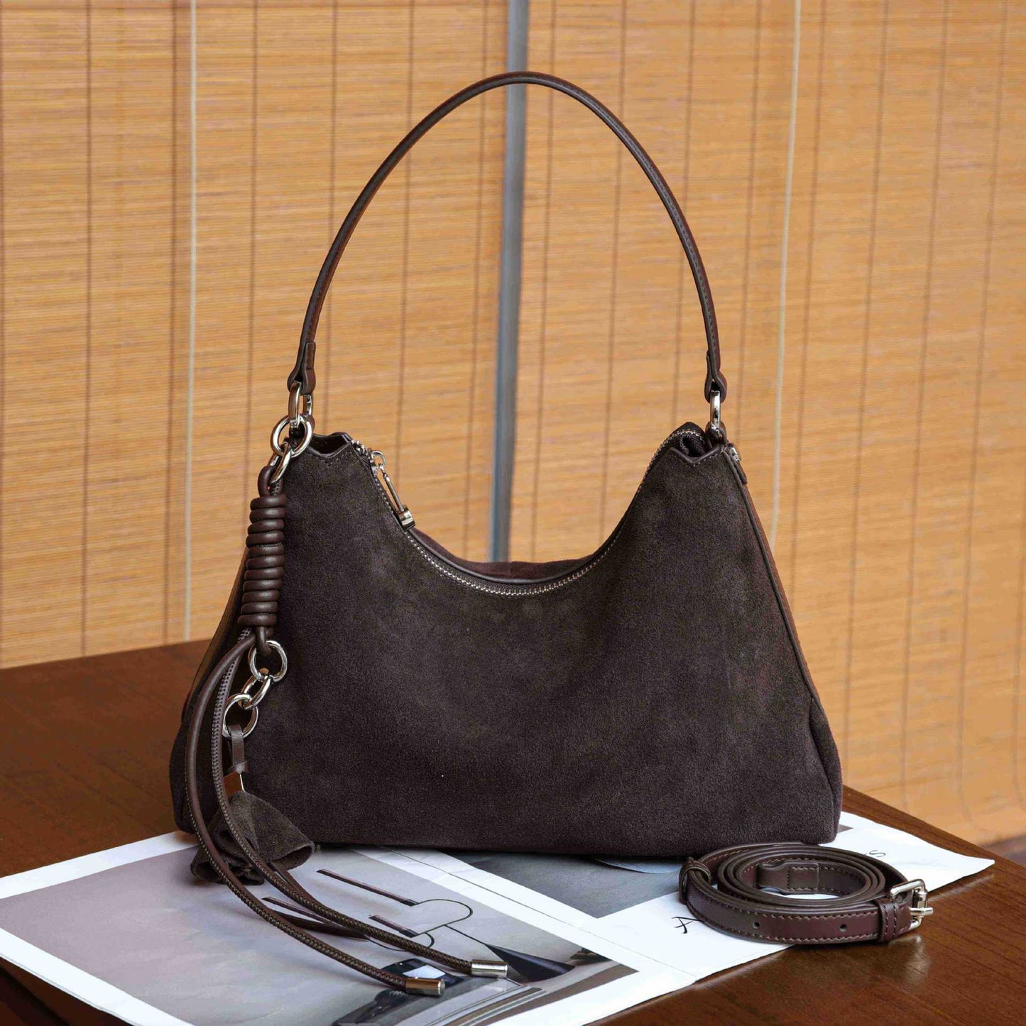 Women's Leather Pillow Fashion Retro Frosted Shoulder Bags