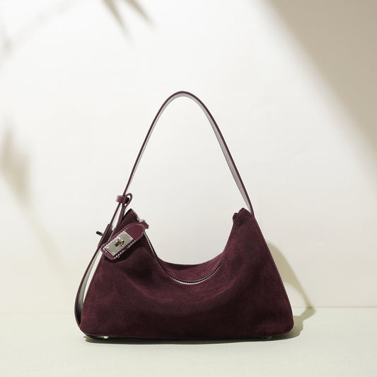 Women's Fashion Soft Crescent Dumpling Design Portable Handbags