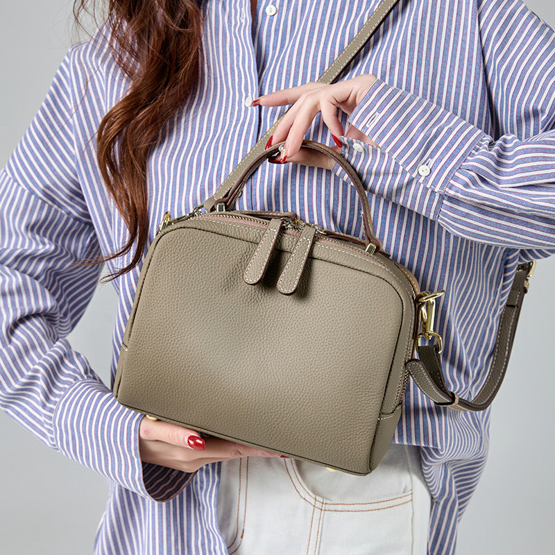 Women's Top Layer Cowhide Leather High-grade Retro Crossbody Bags