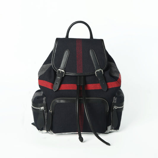 Women's Live Jute Canvas With Cowhide Big Backpacks