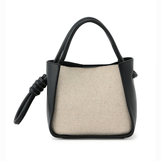 Women's Niche Designer Rope Canvas With First Layer Cowhide Crossbody Bags