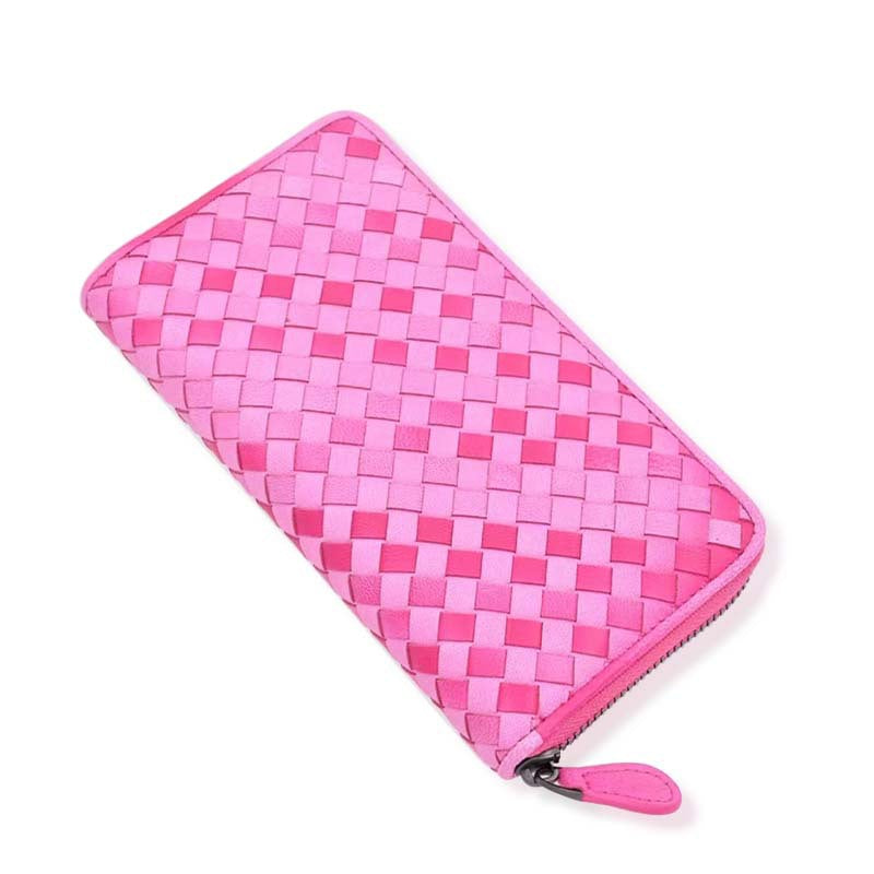 Women's & Men's & Long Genuine Leather Sheepskin Hand-woven Ladies Wallets