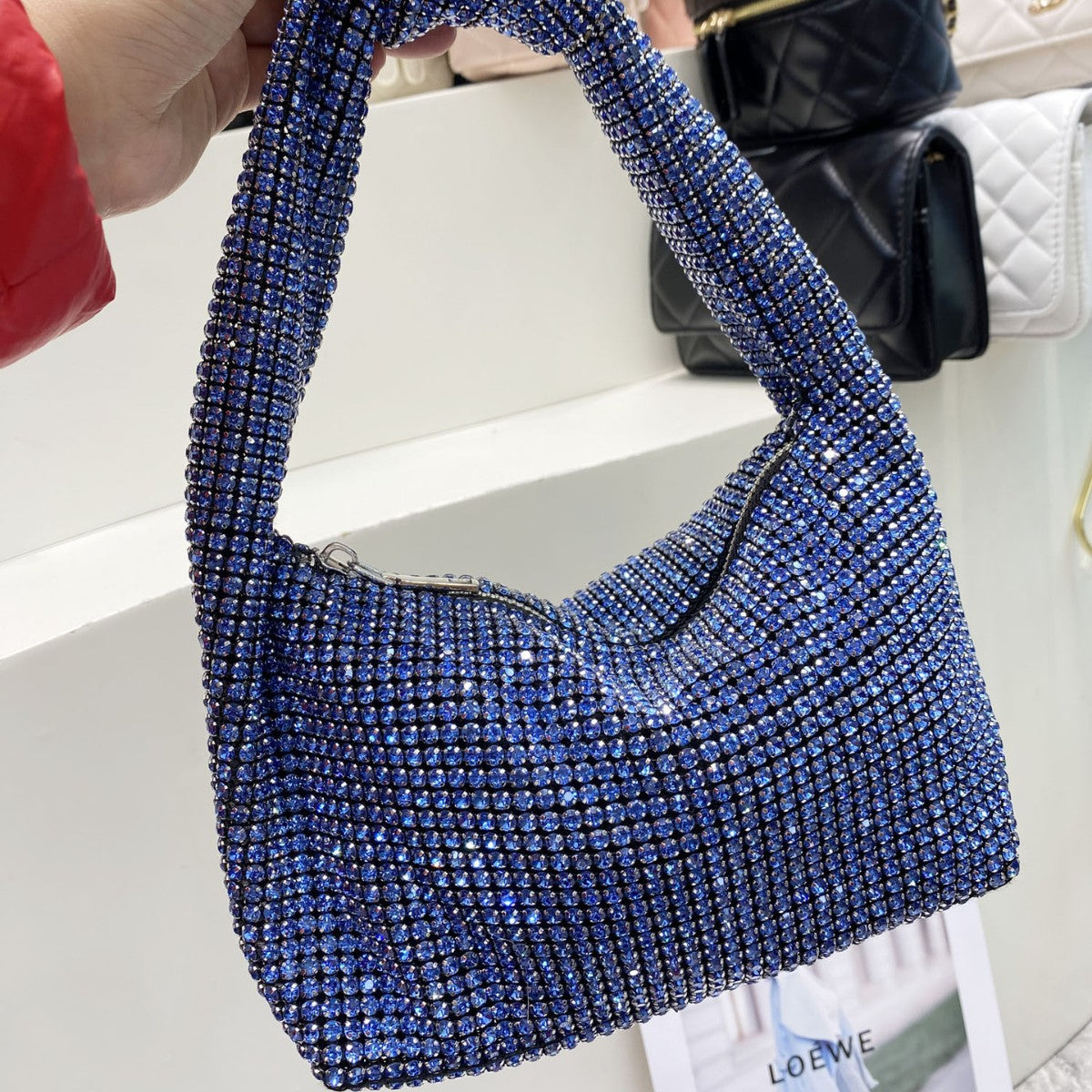 Women's Rhinestone Full Diamond Personalized Minority Light Evening Bags