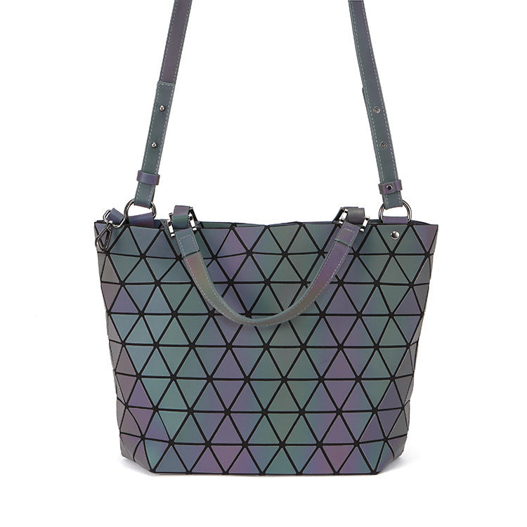 Women's Trendy Unique Geometric Rhombus Portable Shoulder Bags