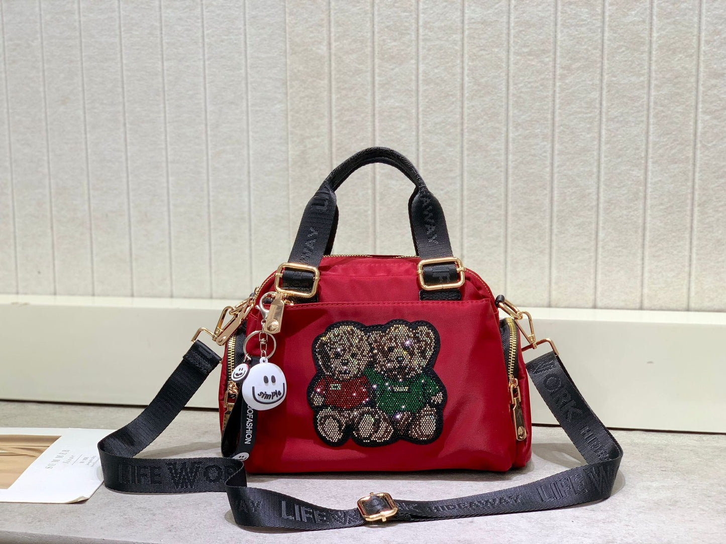Trendy Graceful Women's Rhinestone Bear Design Bags