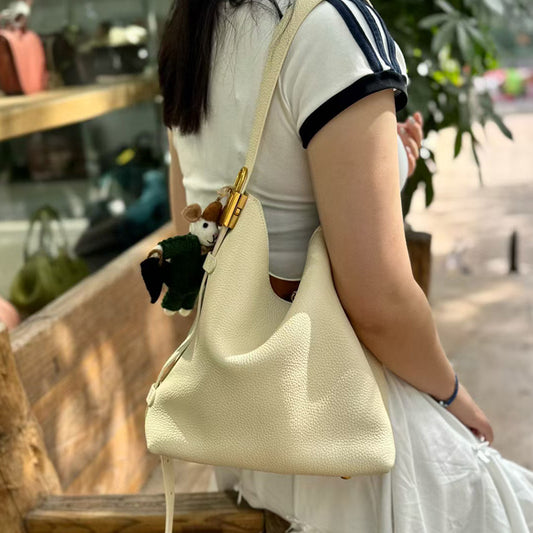 Women's Glutinous First Layer Cowhide Leather Niche Shoulder Bags