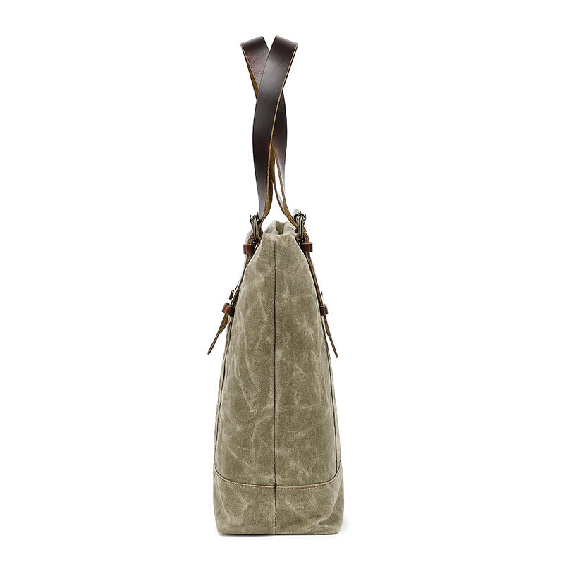Batik Canvas Neutral Unisex Large Capacity Vintage First Crossbody Bags