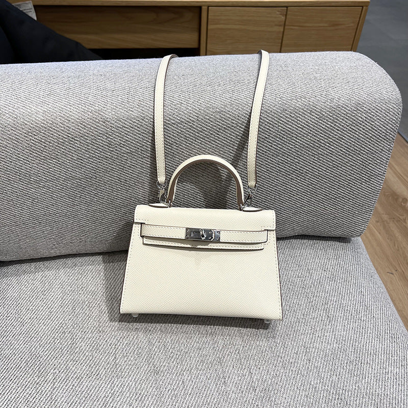 Women's Second Generation Palm Print Kelly Leather Fashion Pouches Mini Shoulder Bags
