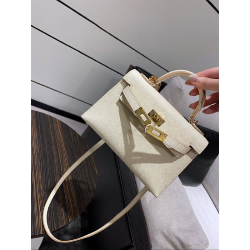 Women's Palm Print Genuine Leather Kelly Mini Bags