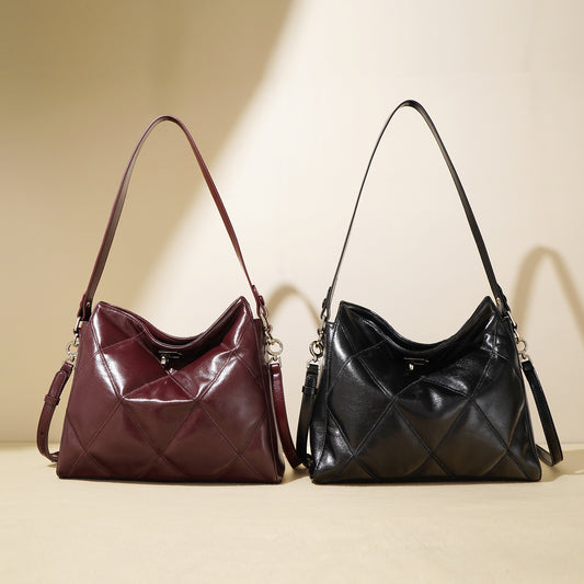 Women's Early Autumn First Layer Cowhide High-grade Large Shoulder Bags