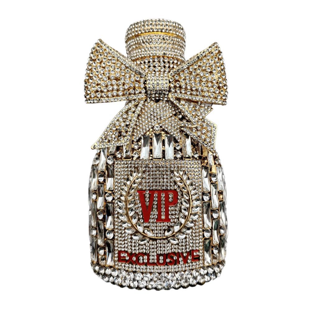 Women's Champagne Bottle Diamond Luxury Crystal Hand Bags