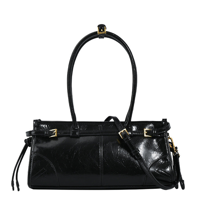 Women's Retro Fashion Baguette Underarm Commuter Large Shoulder Bags