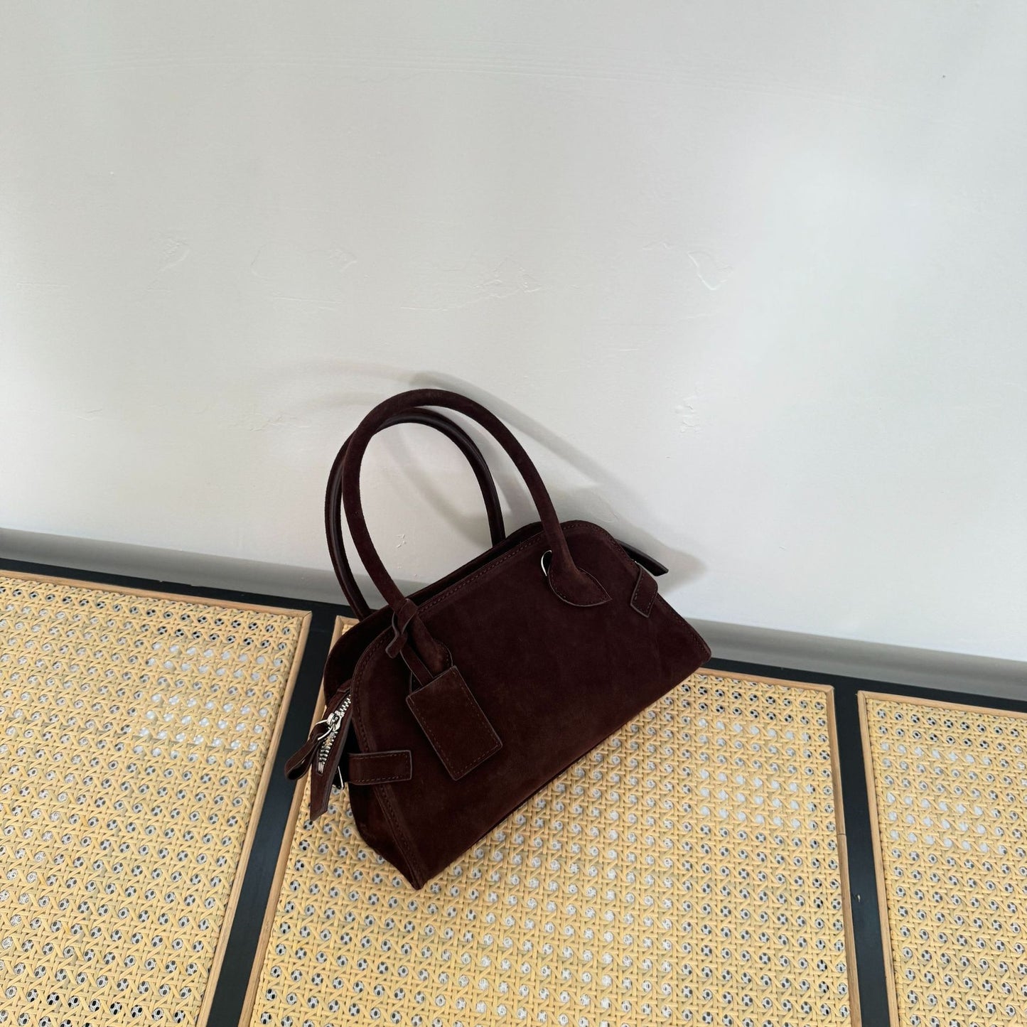 Red Chamois Cowhide Niche Matte Leather Crossbody Bags