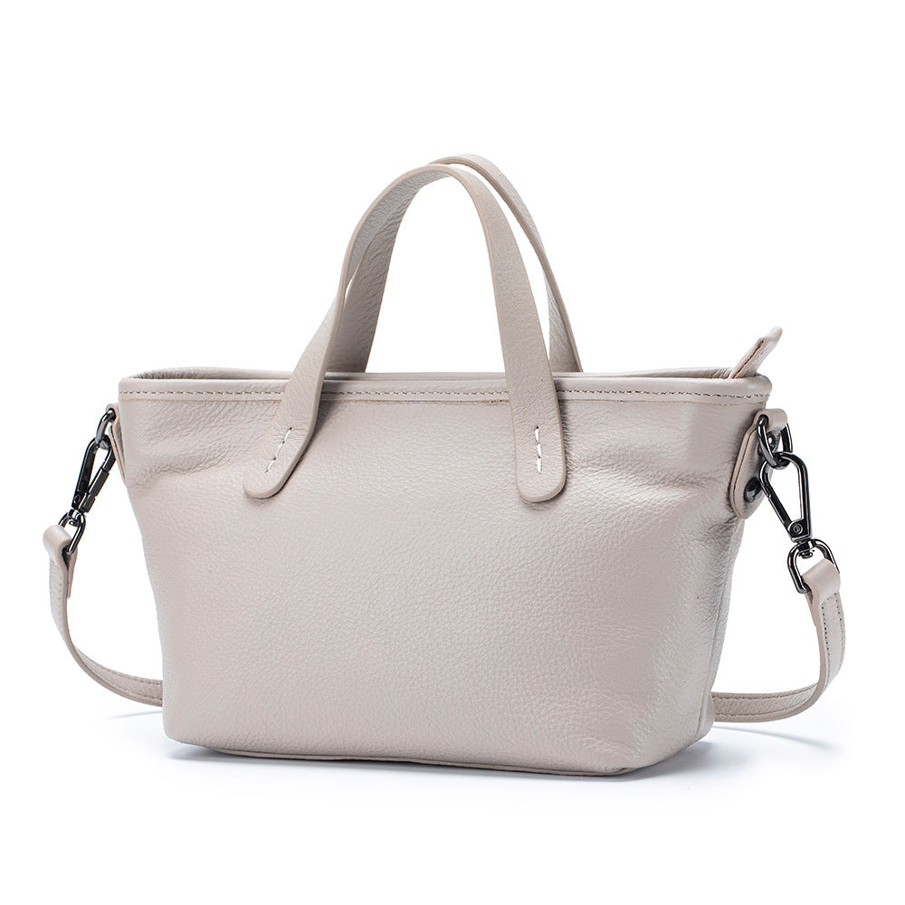 Women's Fashion First Layer Cowhide Large Capacity Handbags