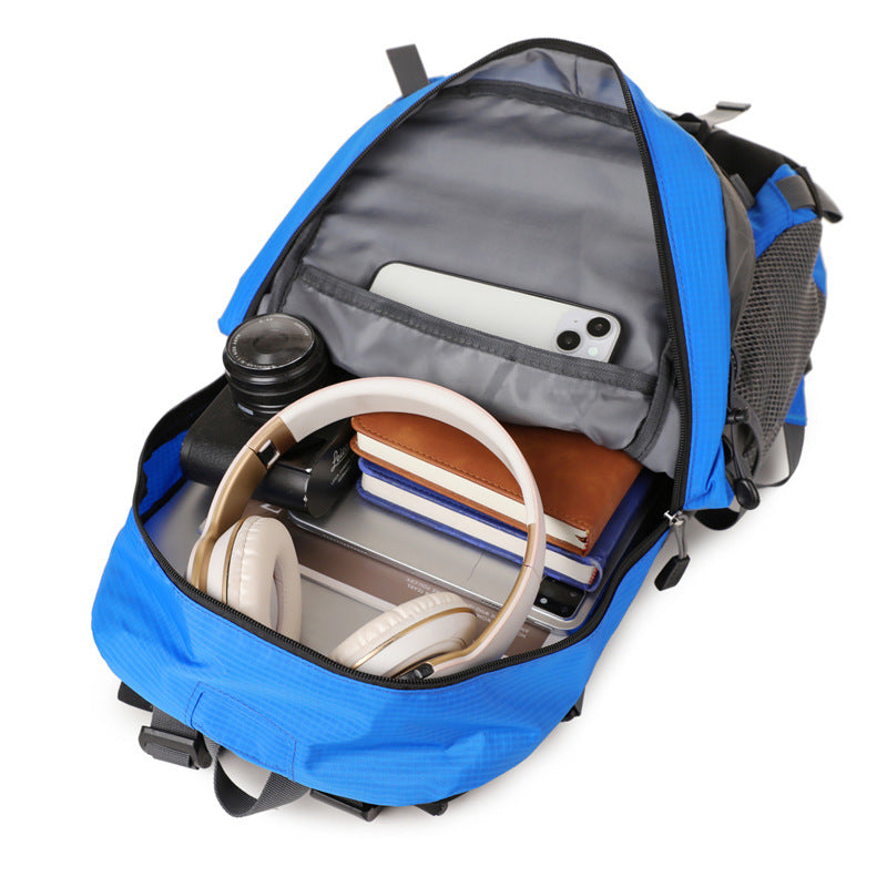 Men's Professional Hiking Nylon Large Capacity Waterproof Mountaineering Backpacks
