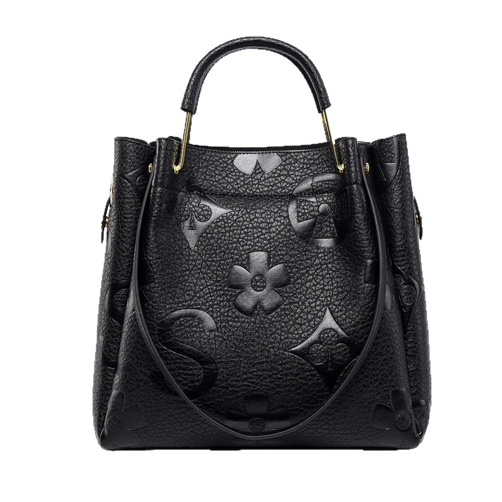 Women's Embossing Large Capacity Son Mother Handbags