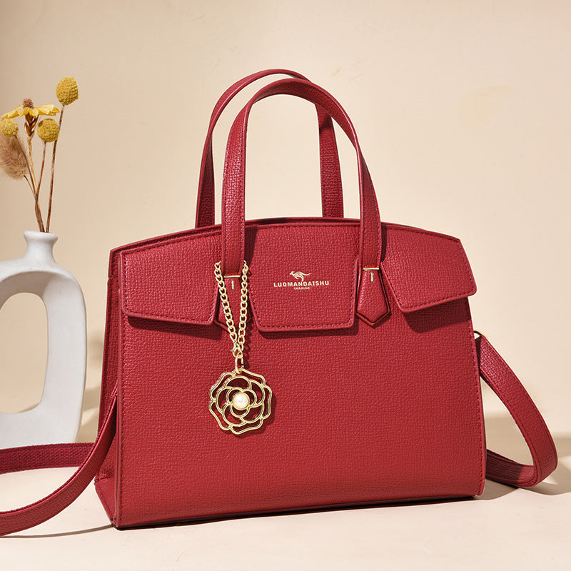 Women's Simple Retro Large Capacity Totes Versatile Handbags