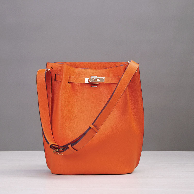 Women's Layer Cowhide Portable Large Capacity Fashion Crossbody Bags