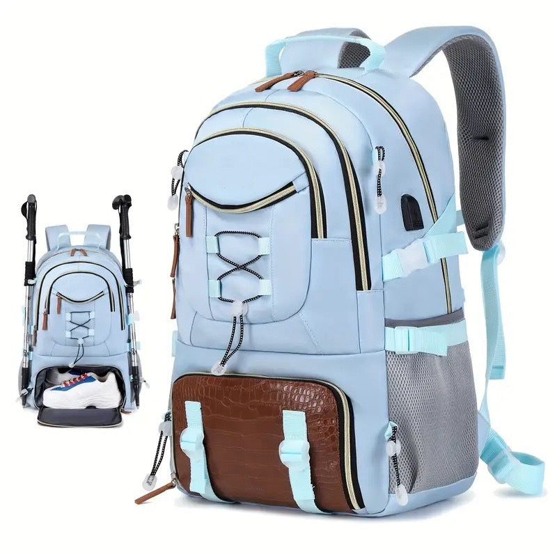 Classy Large Capacity Carpetbag Hiking Oxford Backpacks