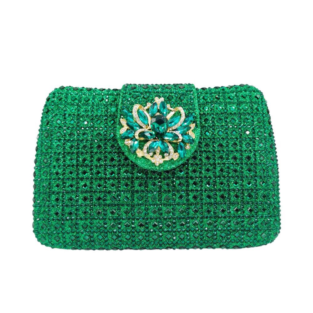 Women's Durable Full Diamond Clutch Banquet Handbags