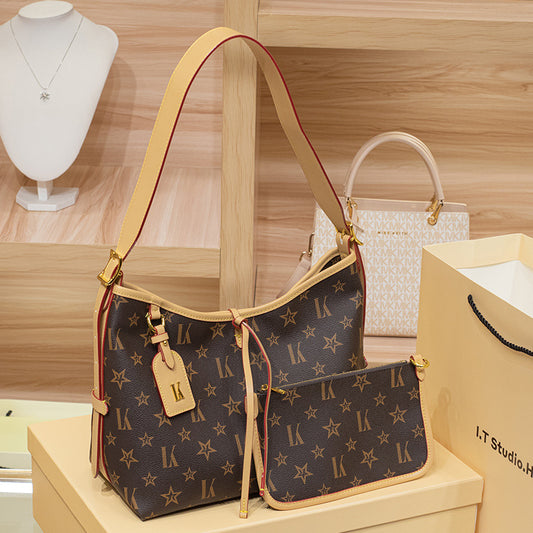 Women's Leather Fashion Stylish Versatile Large Capacity Shoulder Bags