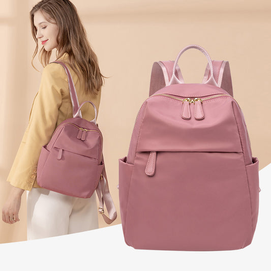 Women's Simple Oxford Cloth Lightweight Commuter Canvas Large Backpacks
