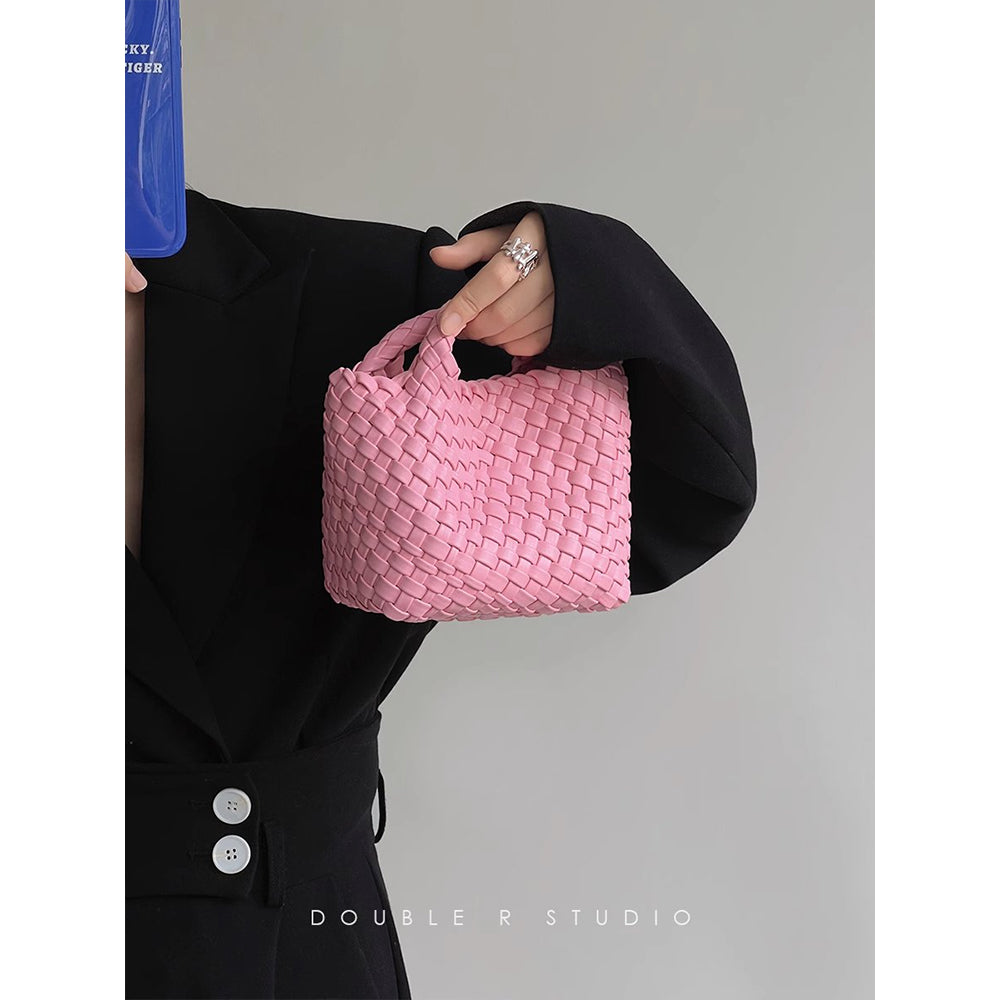 Casual Women's Pretty Hand-woven Vegetable Basket Shoulder Bags