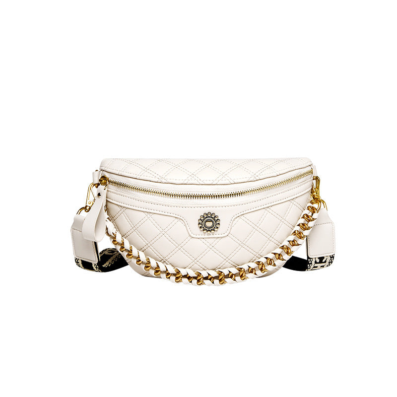 Women's Niche High Sense Saddle Genuine Leather Crossbody Bags