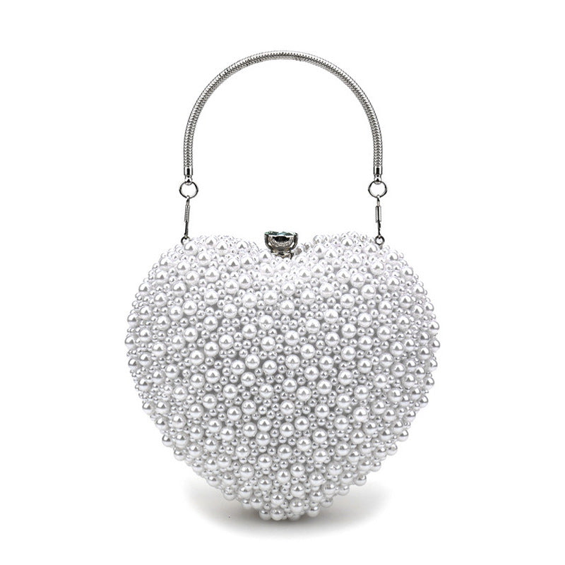Women's Fashion Pearl Dinner Banquet Dress Clutch Evening Bags