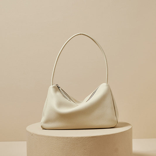 Women's First Layer Cowhide French Underarm Advanced Bags