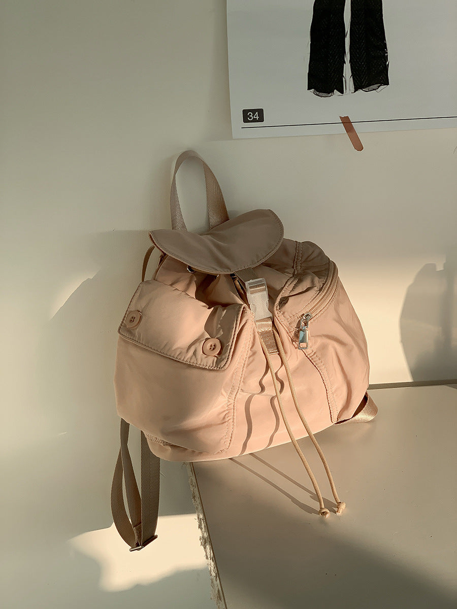 Drawstring Trendy Korean Style College Class Backpacks